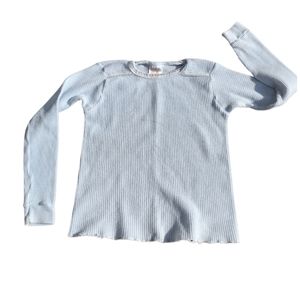 X) Simply Basic Girls Light Blue Sleep Top | Size 6 Pajama Shirt
